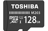 Phụ kiện Camera | Thẻ nhớ Toshiba 128GB MicroSD EXCERIA M203 UHS-1 Class 10 (R100)