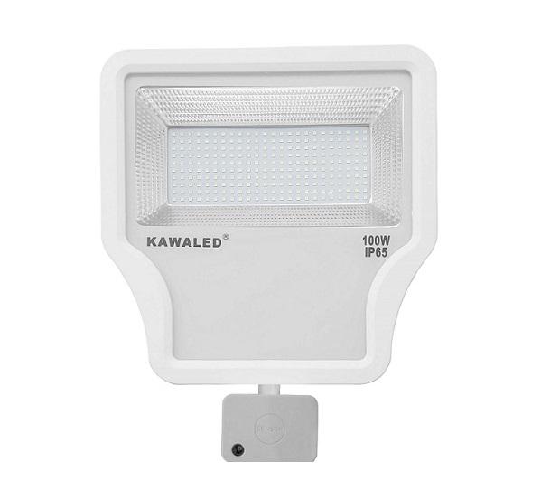 Đèn pha LED cảm ứng vi sóng 100W KAWALED FL1R-100W