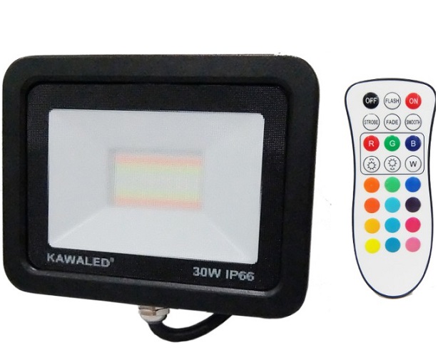 Đèn pha LED đổi màu 30W KAWALED FL30W RGB