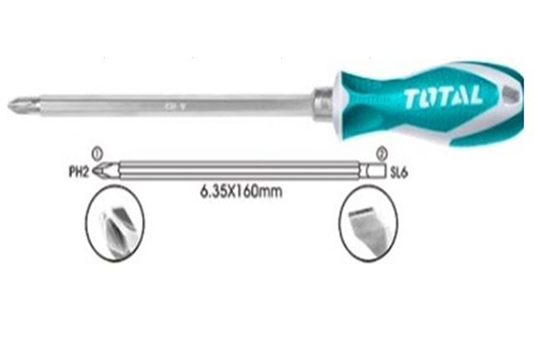 Bộ tua vít 2 đầu TOTAL THT250206