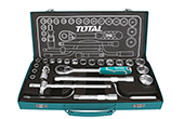 Công cụ đồ nghề TOTAL | Bộ 24 cái socket (1/2 inch) & cần 2 chiều TOTAL THT141253