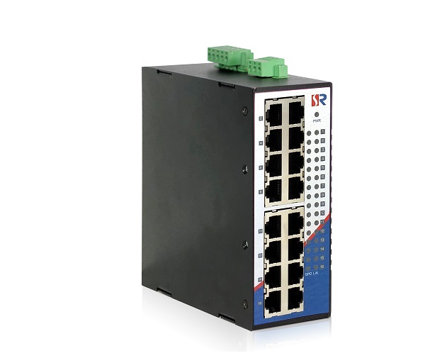 16-port 10/100Base-T(X) Industrial DIN-Rail Switch WINTOP YT-RS2016L-16T