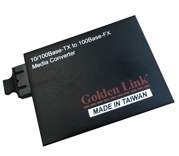 10/100M Dual Fiber Single Mode Media Converter Golden Link GFD0220-GL06S101ED