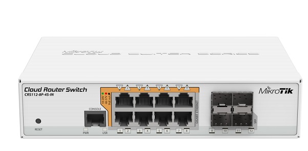 Cloud Router Switch Mikrotik CRS112-8P-4S-IN