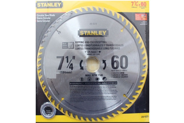 Lưỡi cưa gỗ 184mm x 60T STANLEY 20-523