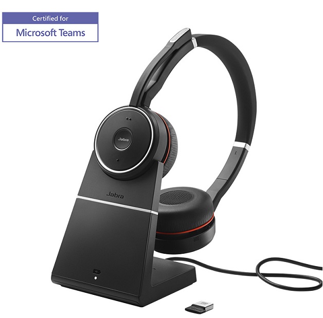 Tai nghe Jabra Evolve 75 MS Stereo (kèm đế sạc)