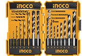 Mũi khoan INGCO | Bộ 16 mũi khoan kim loại, bê tông và gỗ INGCO AKD9165