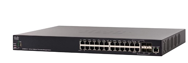 24-Port 10GBase-T Stackable Managed Switch CISCO SX350X-24-K9-EU