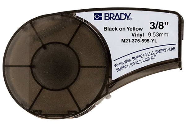 Nhãn Vinyl 9.53x6400mm (màu vàng) dùng cho máy in nhãn BRADY M21-375-595-YL