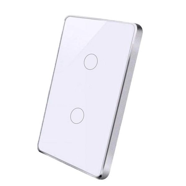 Công tắc cảm ứng 2 nút có viền Wifi SmartZ WS1.2W