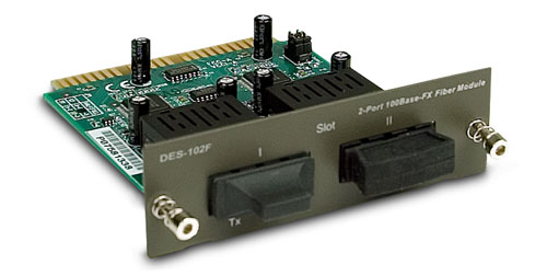 2 Port Fiber Ethernet Module D-Link DES-102F