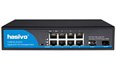 Thiết bị mạng HASIVO | 8-port 10/100/1000Mbps PoE + 2-port SFP Switch HASIVO S1200P-8G-2S