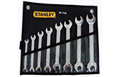 Máy công cụ STANLEY | Bộ cờ lê 2 đầu miệng hệ MET (8 chi tiết) STANLEY 87-718-1