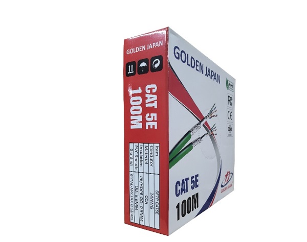 Cáp mạng GOLDEN JAPAN SFTP CAT.5E (100m/cuộn)