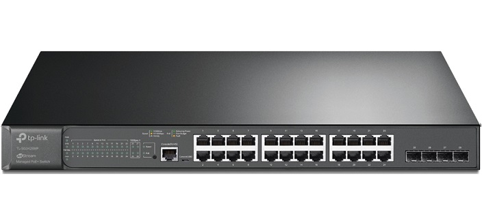 JetStream 28-Port Gigabit with 24-Port PoE+ Managed Switch TP-LINK TL-SG3428MP