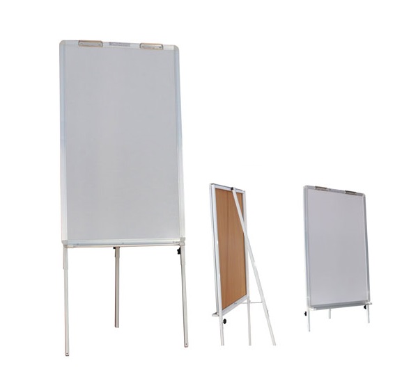 Bảng Flipchart 3 chân viết bút lông Poly Taiwan BAVICO kích thước 120x120cm