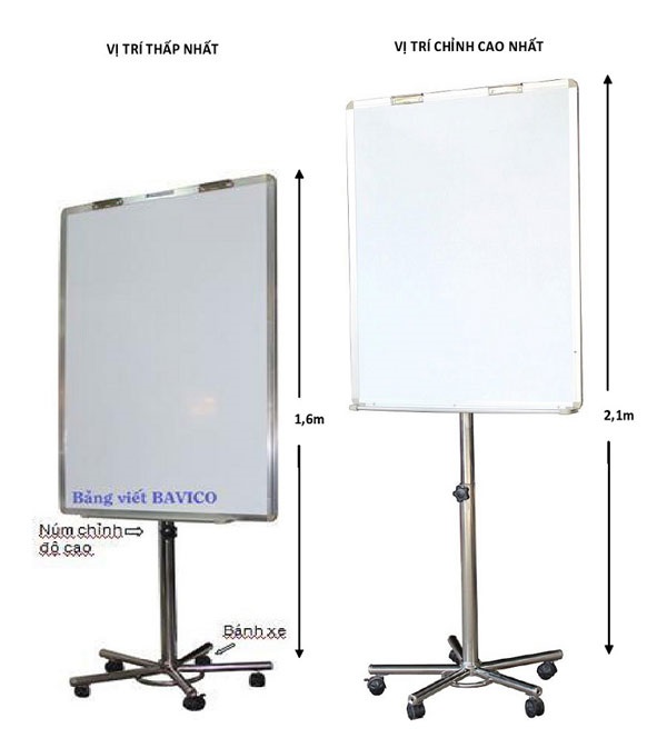 Bảng Flipchart Plus BAVICO kích thước 80x100cm