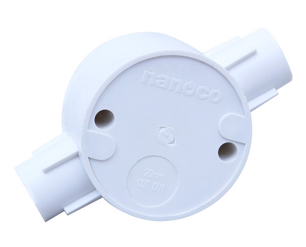 Hộp nối 2 ngã thẳng Ø16mm NANOCO NPA66161