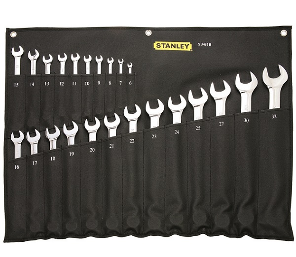 Bộ cờ lê vòng miệng hệ mét 23 chi tiết STANLEY 93-616