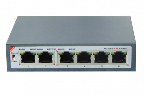 4-port 10/100Mbps PoE Switch BasIP SH-20.4