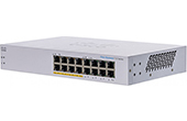 Thiết bị mạng Cisco | 16-Port Gigabit Ethernet PoE Unmanaged Switch CISCO CBS110-16PP-EU