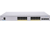 Thiết bị mạng Cisco | 24-Port Gigabit Ethernet + 4-Port 10G SFP+ PoE Managed Switch CISCO CBS350-24P-4X-EU