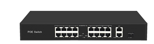 16-Port 10/100M PoE Switch ICANTEK ICAN16-300-21GS
