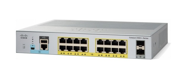 16-Port GE PoE + 2 Gigabit SFP Smart Managed Switch CISCO WS-C2960L-SM-16PS