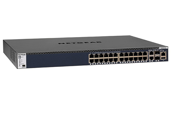24x1G, 2x10G, and 2xSFP+ Managed Switch NETGEAR M4300-28G (GSM4328S)