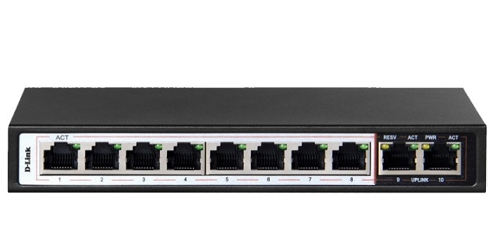 8-Port 10/100 PoE Switch D-Link DES-F1010P-E