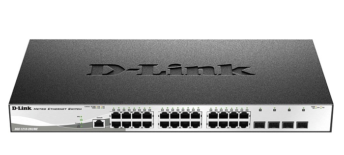 28-Port Gigabit Metro Ethernet Switch D-Link DGS-1210-28X/ME