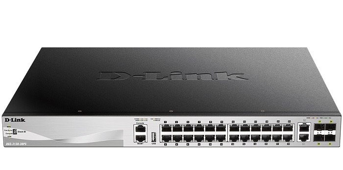 30-Port Lite Layer 3 Stackable Managed PoE Switch D-Link DGS-3130-30PS