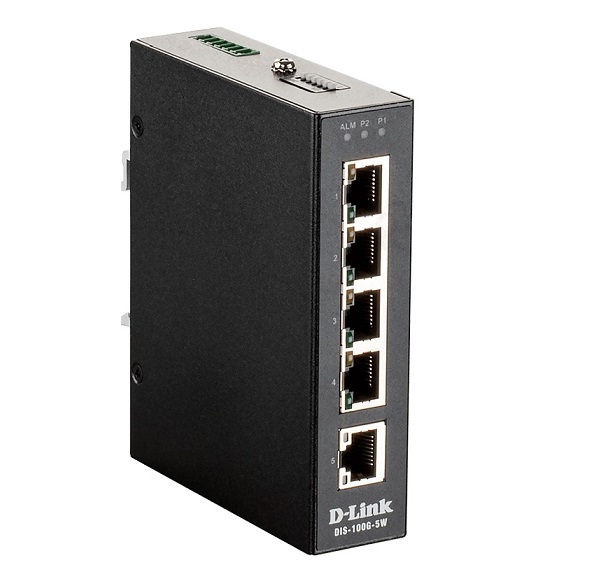 5-port Gigabit Unmanaged Industrial Switch D-Link DIS-100G-5W