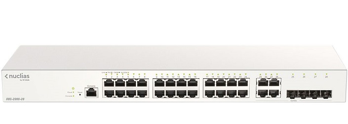 28-port Gigabit Smart Managed Nuclias Cloud Switch D-Link DBS-2000-28