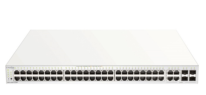 52-port Gigabit Nuclias Cloud-Managed PoE Switch D-Link DBS-2000-52MP