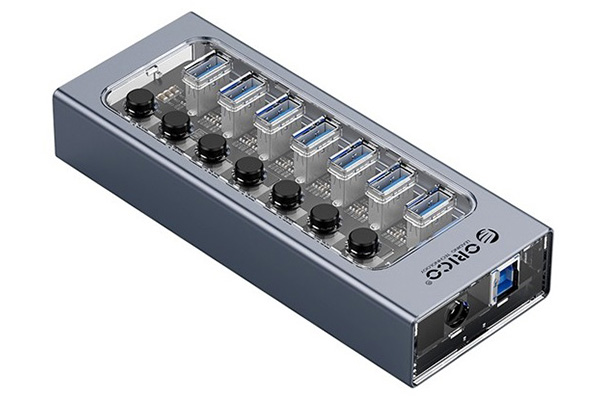 Bộ chia USB HUB 7 cổng ORICO AT2U3-7AB-GY