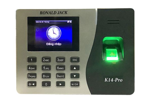 Máy chấm công vân tay và thẻ cảm ứng RONALD JACK K14 PRO