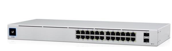 24-Port Gigabit Ethernet + 2-Port SFP PoE Switch UBIQUITI UniFi USW-24-PoE