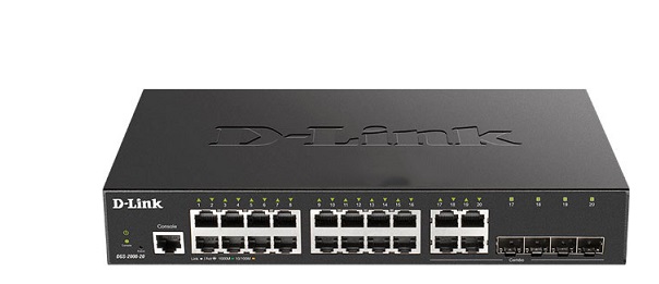 24-port Gigabit Ethernet + 2-Port Gigabit SFP Switch D-Link DGS-2000-26