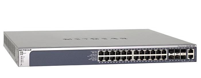 24-Port Gigabit L2+ Managed Stackable Switch NETGEAR M5300-28G (GSM7228S)