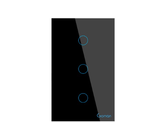 Công tắc cảm ứng thông minh 3 nút GOMAN GM-W433B