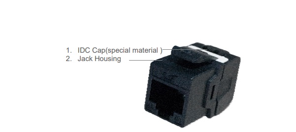 Unshielded Category 6A Modular Jack LS (LS-MJ-UC6A-xx-ERD)