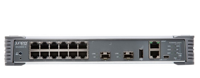12-port 10/100/1000Base-T with 2-port SFP/SFP+ Switch JUNIPER EX2300-C-12T-TAA