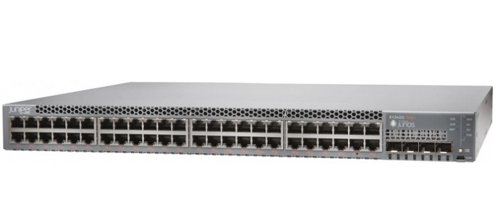 48-port 10/100/1000BaseT with 4 SFP+ and 2 QSFP+ Switch JUNIPER EX3400-48P-TAA