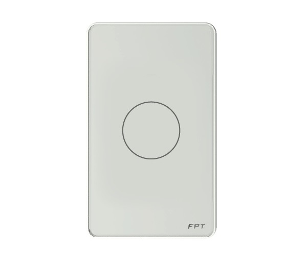 Công tắc cảm ứng 1 nút chữ nhật trắng FPT Smart Home SNBR021