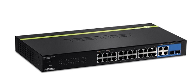 24-Port 10/100 Mbps Web Smart Switch TRENDnet TEG-424WS