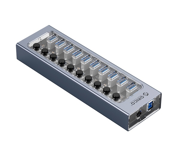 Bộ chia USB HUB 10 cổng ORICO AT2U3-10AB-GY