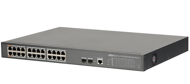 24-Port PoE Gigabit Managed Switch DAHUA DH-PFS4226-24GT-240