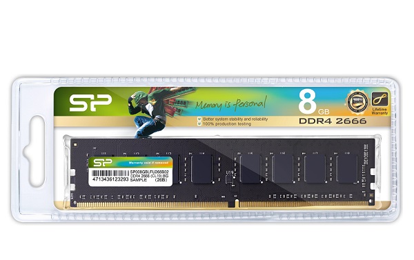 RAM PC Silicon Power DDR4-2666 CL19 UDIMM 8GB