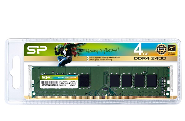 RAM PC Silicon Power DDR4-2400 CL19 UDIMM 4GB